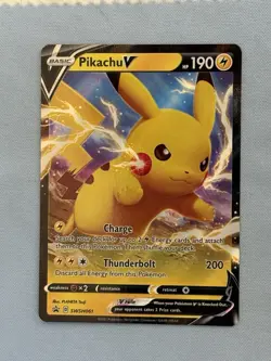 Pokemon Pikachu v SWSH061 Black Star Promo 2021 CGC - Image 3