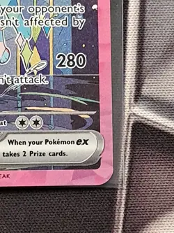 Pokemon TCG Vaporeon EX Prismatic Evolutions SIR 149/131 DMG - Image 3