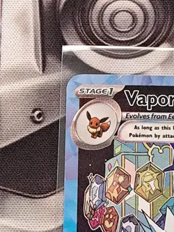 Pokemon TCG Vaporeon EX Prismatic Evolutions SIR 149/131 DMG - Image 4