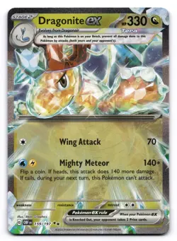 Dragonite ex NM 159/197 Holo Obsidian Flames Pokemon Double Rare - Image 1