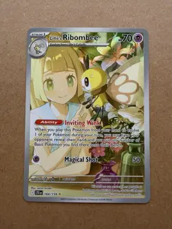 Lillie's Ribombee 164/159 Pokemon TCG S&V Journey Together Illustration Rare - Image 1