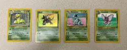 Pokemon TCG Jungle Holo Lot 4: Victreebel, Pinsir, Nidoqueen, Venomoth - Image 1