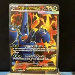 Pokemon Mega Heracross EX Ultra Rare Holo 108/094 Phantasmal Flames tcg - Image 1
