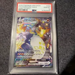 Pokemon Charizard VMAX Shiny Star V Japanese SSR Full Art #308 PSA 10 Gem Mint - Image 1