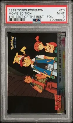 1999 Topps Pokemon Movie Edition The Best of the Best Foil PSA 9 Blue Logo - Image 1