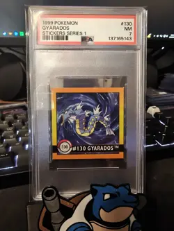 1999 Pokemon Artbox Sticker Series 1 Gyarados -PSA 7 - Image 1