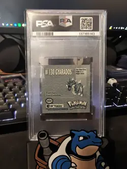 1999 Pokemon Artbox Sticker Series 1 Gyarados -PSA 7 - Image 2