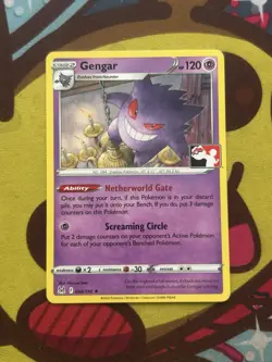 Pokemon Gengar 066/196 - Non Holo Rare - SWSH Lost Origin - Prize Pack Excellent - Image 1