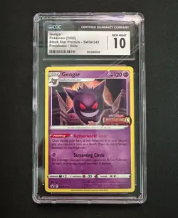 CGC 10 Gengar SWSH241 Lost Origin Prerelease Promo POKEMON 2022 - Image 1