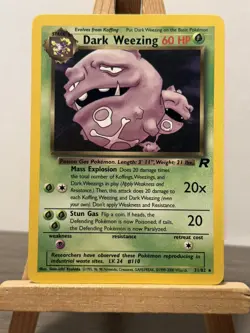 Pokemon TCG - Dark Weezing 31/82 - Team Rocket - Non Holo Rare - Image 1