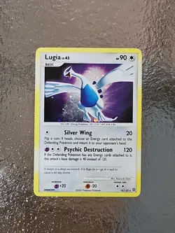 Pokemon TCG Lugia 14/132 Secret Wonders Holo Bleed Dual Swirl Rare 2007 Card NM - Image 1