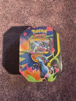 Pokemon TCG Mega Charizard X EX Tin New and Sealed - Image 1