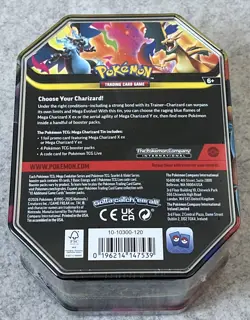 Pokemon TCG Mega Charizard X EX Window Tin - Brand New And Sealed FAST SHIP🚚✅ - Image 2