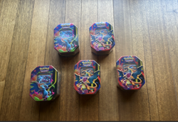 Pokemon TCG Mega Charizard EX Tin (Set of 5 Tins) - NEW and SEALED - Image 1