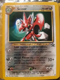 Scizor PROMO Pokemon Card NINTENDO TCG CCG NM RARE WOTC Black Star STEEL - Image 1