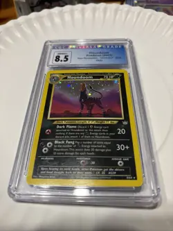 Pokemon 2001 Houndoom Unlimited Holo Neo Revelation Card 8/64 CGC 8.5 - Image 2