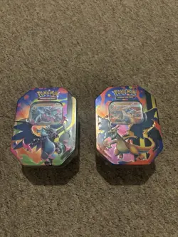 NEW Pokemon TCG Mega Charizard ex Tin Set - X and Y Pair - Sealed - 2026 - Image 1