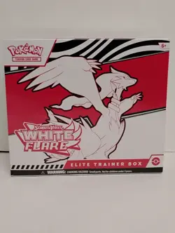 New Sealed Pokemon TCG Scarlet & Violet White Flare Elite Trainer Box 2025 - Image 1