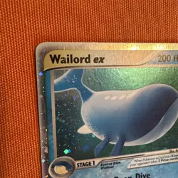 Wailord EX Rare Holo 100/100 EX Sandstorm Swirl LP Pokemon TCG - Image 3