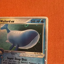 Wailord EX Rare Holo 100/100 EX Sandstorm Swirl LP Pokemon TCG - Image 4