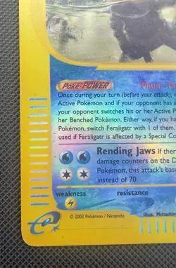 Feraligatr 012/165 Expedition Base Set Reverse Holo Pokemon TCG - Image 4
