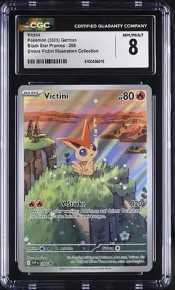 Pokemon - Victini SVP 208 no PSA CGC 8 - Promo - Image 1
