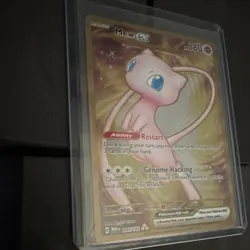 Pokemon Mew ex 205/165 Scarlet & Violet 151 Secret Rare Full Art Holo EX Metal - Image 1