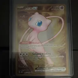 Pokemon Mew ex 205/165 Scarlet & Violet 151 Secret Rare Full Art Holo EX Metal - Image 3