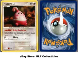 2007 Pokemon, D&P Mysterious Treasures, #52/123 Happiny Lv. 8, Uncommon (b) - Image 1