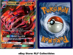 2017 Pokemon, S&M Burning Shadows, #25/147 Salazzle GX, Holo Ultra Rare - Image 1