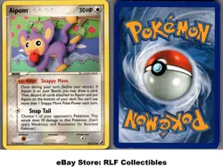 2005 Pokemon, EX Unseen Forces, #34/115 Aipom, Uncommon - Image 1