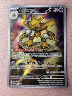 Pokemon TCG Alakazam 009 Pokemon Center Stamped Promo Mega Evolution - Image 1