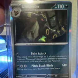 Pokemon Umbreon 059/131 Sv: Prismatic Evolutions Rare Holo Stage 1 110 HP - Image 2