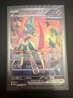 Iron Valiant ex 249/182 Special Illustration Rare Paradox Rift Pokemon - QTY - Image 1