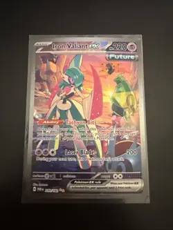 Iron Valiant ex 249/182 Special Illustration Rare Paradox Rift Pokemon - QTY - Image 2