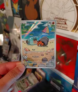 Pokemon Dwebble 129/086 Sv: Black Bolt Holo LP - Image 1