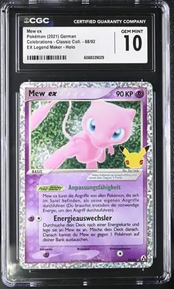 Pokemon Mew ex 88/92 Celebrations Classic Collection No PSA CGC 10 GEM MINT 2021 - Image 1