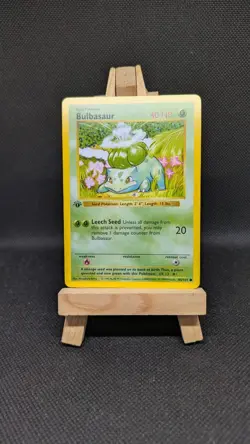 Pokemon TCG Bulbasaur Base Set 44/102 1st Edition Common 044/102 - Image 1