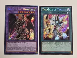 The Gaze of Timaeus MZMU-EN013 Secret Rare Red-Eyes Dark Dragoon Yugioh Set NM - Image 1