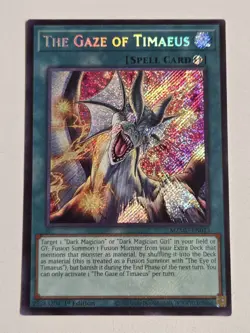 The Gaze of Timaeus MZMU-EN013 Secret Rare Red-Eyes Dark Dragoon Yugioh Set NM - Image 2