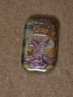Pokemon Espeon Mini Tin Trading Card Game TCG Collectible Tin Box - Image 1
