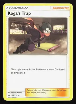 Koga's Trap 177/214 Unbroken Bonds NM Pokemon Card TCG - Image 1