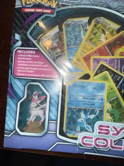 Pokemon Sylveon Collection Box Booster Packs, RAREFoil Cards, Collectible Figure - Image 2