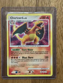 Charizard LV.55 Holo Rare Card 3/132 Secret Wonders Series Full Holo Print LP - Image 1