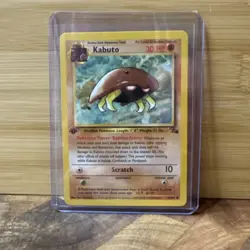 Pokemon TCG Kabuto Fossil 1st Edition Common Card 50/62 Regular - Image 1