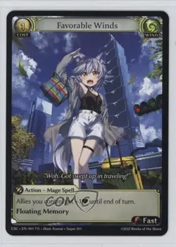 2023 Grand Archive - Region Exclusive Promotional Cards Foil Favorable Winds - Image 1