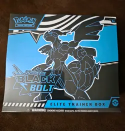 Pokemon Scarlet & Violet Black Bolt Elite Trainer Box English Zekrom 45 Cards - Image 1