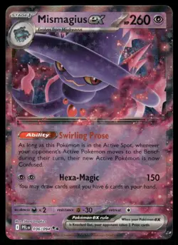 Pokemon Cards Mismagius ex 036/094 Phantasmal Flames Double Rare NM - Image 1