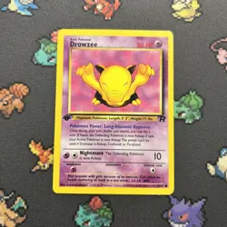 1st Edition Drowzee 54/82 PL -Vintage Pokemon Card- Team Rocket (8q) - Image 1