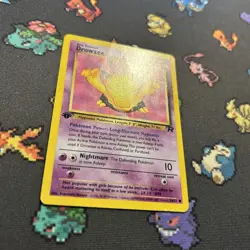 1st Edition Drowzee 54/82 PL -Vintage Pokemon Card- Team Rocket (8q) - Image 4